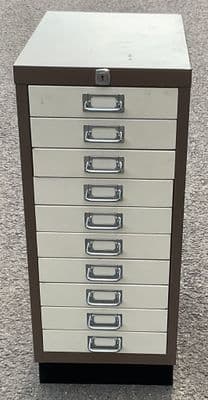 Metal Set of Filing Drawers