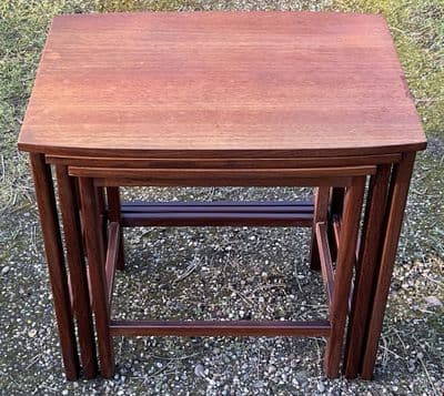 Nest of Three Teak Coffee Tables