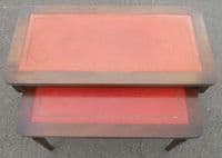 Nest of Two Long Mahogany Coffee Tables