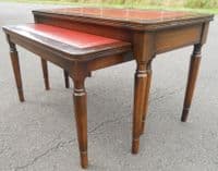Nest of Two Long Mahogany Coffee Tables