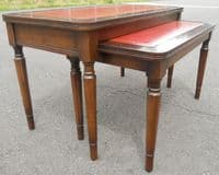 Nest of Two Long Mahogany Coffee Tables