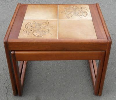 Nest of Two Tile Top Coffee Tables