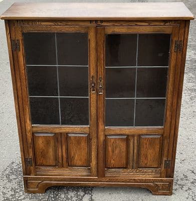 Oak Bookcase Cabinet