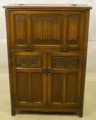 Oak Cocktail Cabinet Bar by Old Charm - SOLD