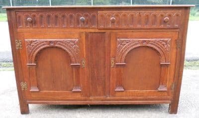 Oak Dresser Base by James Reeve