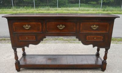 Oak Dresser Base in Antique Georgian Style