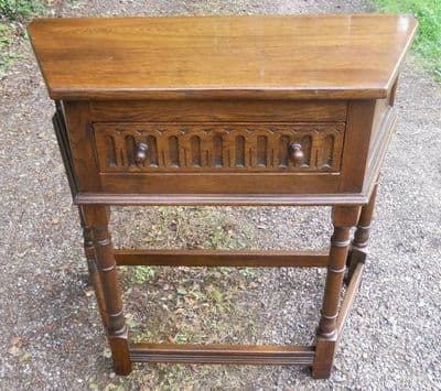 Oak Hall Side Table by Reprodux