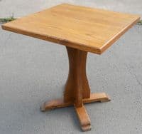 Oak Pedestal Tripod Table - SOLD