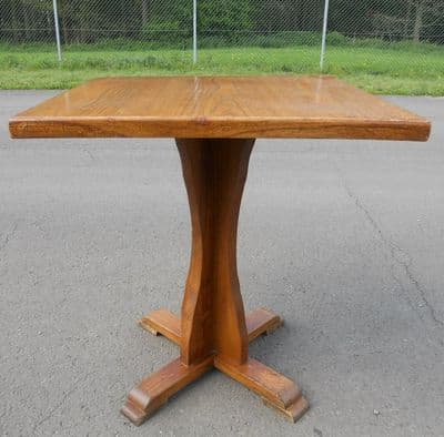 Oak Pedestal Tripod Table - SOLD