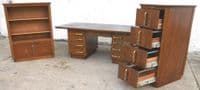 Office Matching Filing Cabinet & Display Cabinet by Abbess