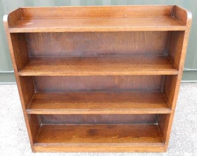 Open Oak Standing Bookcase