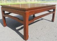 Oriental Mahogany Rectangular Top Coffee Table