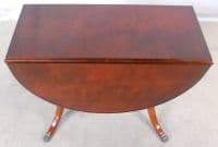Oval Mahogany Dropleaf Dining Table to Seat Six - SOLD