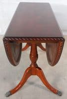 Oval Mahogany Dropleaf Dining Table to Seat Six - SOLD