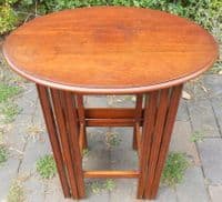Oval Mahogany Nest of Coffee Tables