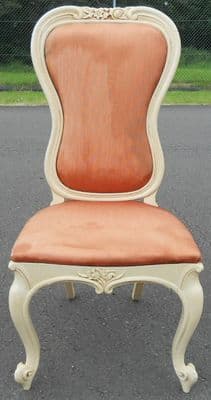 Painted French Style Upholstered Bedroom Chair