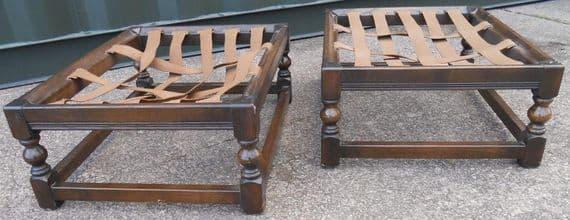 Pair Ercol Elm Stools