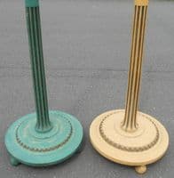 Pair Painted Standard Lamps