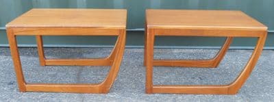 Pair Retro Teak Coffee Tables