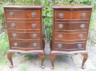 Pair Small Mahogany Chest of Drawers