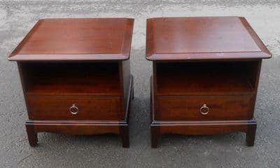 Pair Stag Bedside Chests