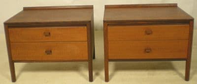 Pair Teak Bedside Cabinets - SOLD