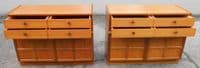 Pair Teak Retro Side Cabinet Cupboards by Nathan