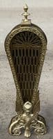 Pierced Brass Folding Firescreen