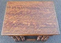 Quality Oak Nest of Three Coffee Tables
