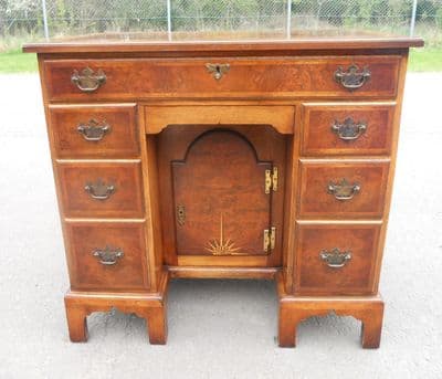 Queen Anne Style Small Walnut Ladies Writing Desk