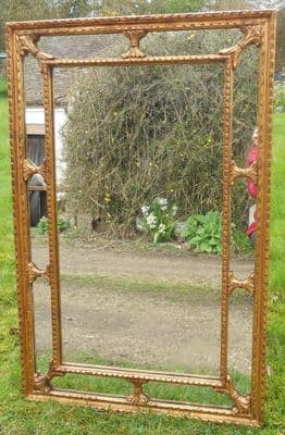 Regency Style Gilt Hanging Wall Mirror