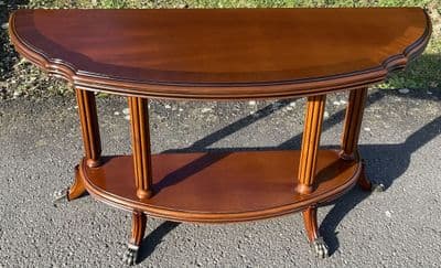 Regency Style Mahogany Console Hall Table