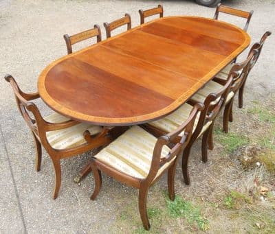 Regency Style Mahogany Dining Room Suite