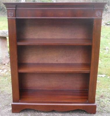Regency Style Mahogany Open Bookcase