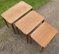 Retro 1960's Teak Nest of Three Coffee Tables