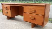 Retro Teak Long Low Kneehole Base -SOLD