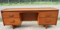 Retro Teak Long Low Kneehole Base -SOLD