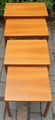 Retro Teak Nest of Four Coffee Tables