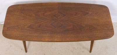 Retro Walnut Finish Long Coffee Table - SOLD