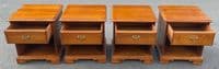 Set of Four Cherry Wood Lamp Tables