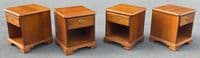 Set of Four Cherry Wood Lamp Tables