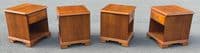 Set of Four Cherry Wood Lamp Tables