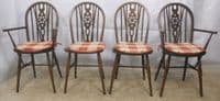 Set of Four Windsor Wheelback Dining Chairs