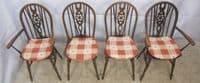 Set of Four Windsor Wheelback Dining Chairs