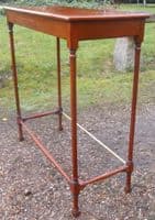 Slender Mahogany Console Table