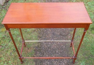 Slender Mahogany Console Table