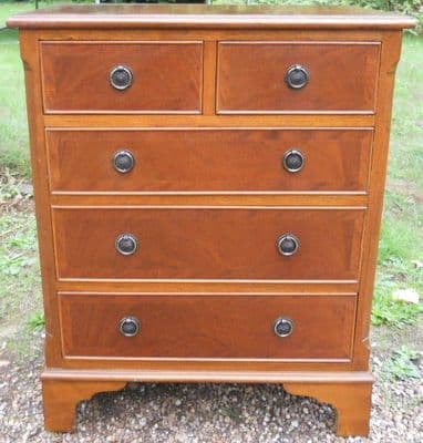 Small Georgian Style Mahogany Chest of Drawers