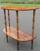 Small Inlaid Walnut Console Table