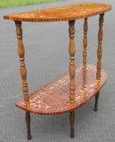 Small Inlaid Walnut Console Table