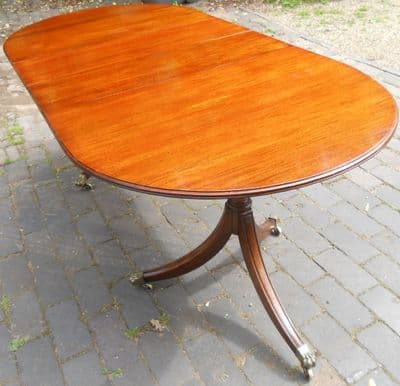 Small Solid Mahogany Extending Dining Table to Seat Eight